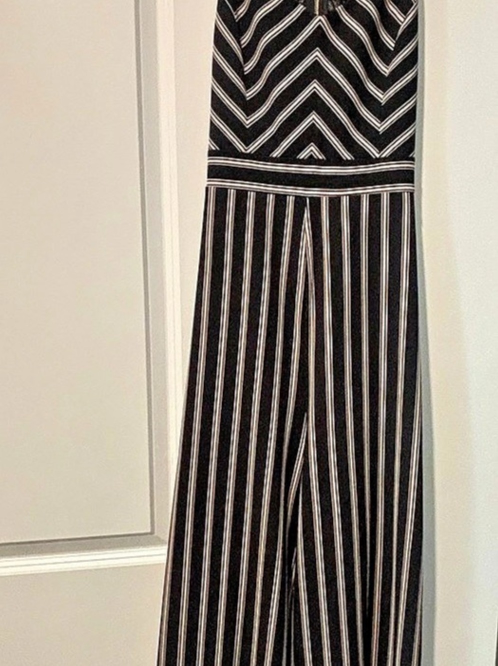 Almost Famous Striped Lace Maxi Dress Black & Pink Size XL